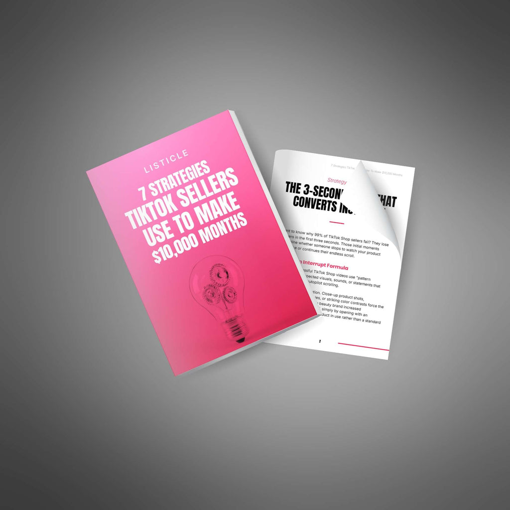 7 Strategies TikTok Sellers Use To Make $10,000 Months (Instant Download)